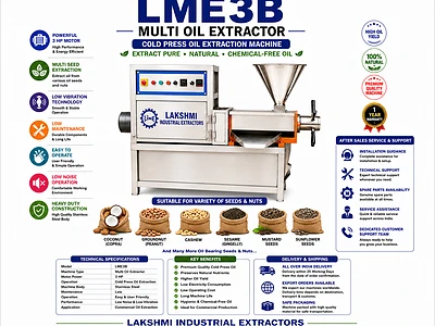 Image of LME3B Multi Oil Extractor Commercial Cold Press Oil Extraction Machine - 2