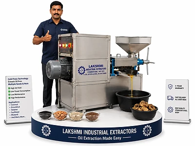 Image of LOM3B Commercial Cold Press Oil Extraction Machine - 2